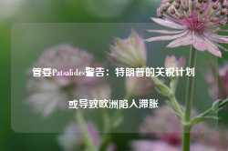 管委Patsalides警告：特朗普的关税计划或导致欧洲陷入滞胀