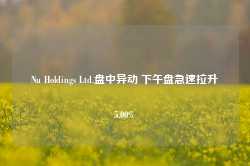 Nu Holdings Ltd.盘中异动 下午盘急速拉升5.00%